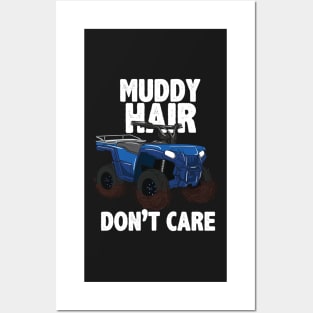 ATV FOUR WHEELING / OFF ROADING: Muddy Hair Posters and Art